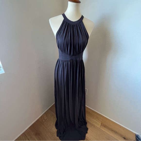 Silence & Noice Charcoal Grey Maxi Dress - Picture 6 of 10